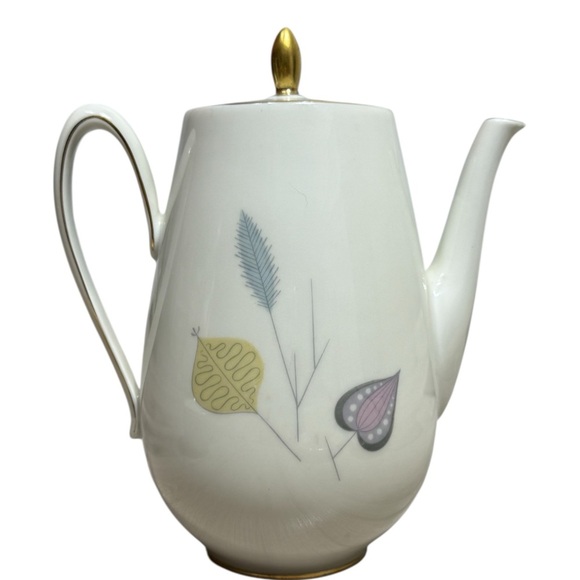 Vintage Mid -Century Modern Eschenbach Bavaria porcelain “Spring Theme” tea set - Picture 8 of 10